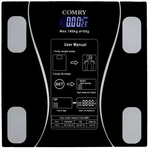 ترازو دیجیتال کمری مدل COMRY 01 ظرفیت ۱۸۰ کیلوگرم