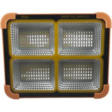 پرژکتور شارژی خورشیدی کیانگ مدل KY-200W ظرفیت ۲۰۰ وات